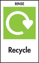 recycle rinse symbol.