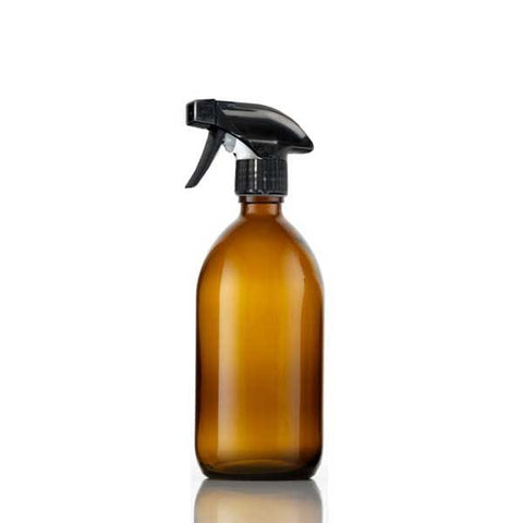 amber glass spray bottle 500ml.