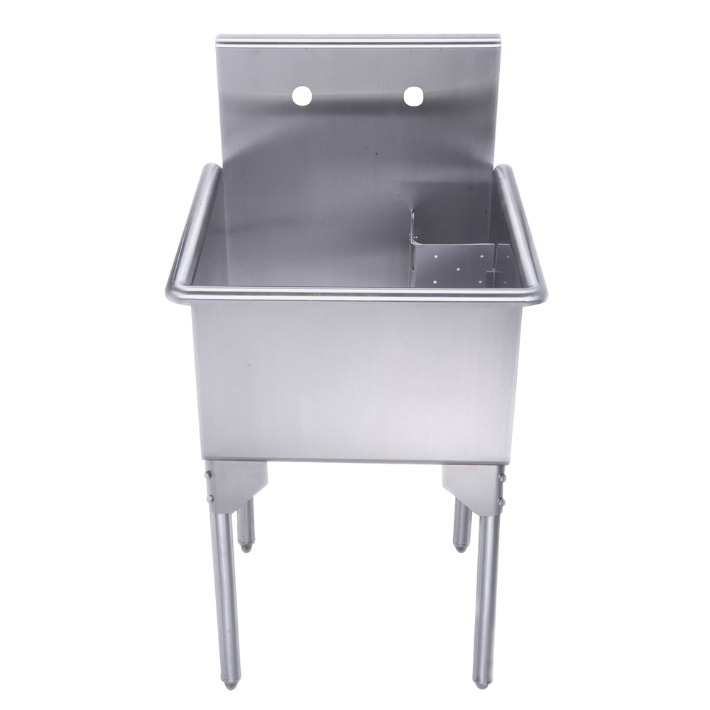 Whitehaus Whls2020 Np 20 Brushed Stainless Steel Freestanding Utility Sink
