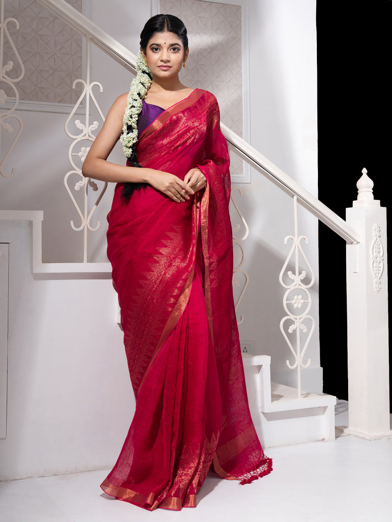 New Arrivals- Buy Charukriti Designer Silk, Cotton, Linen, Jamdani Saree