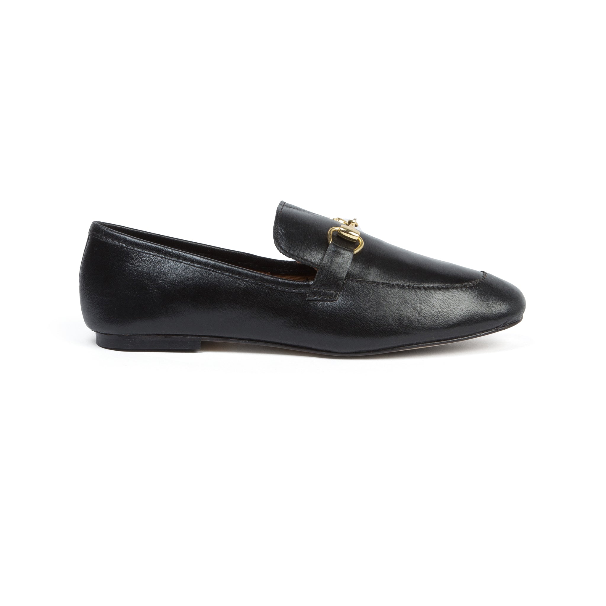 black snaffle loafers