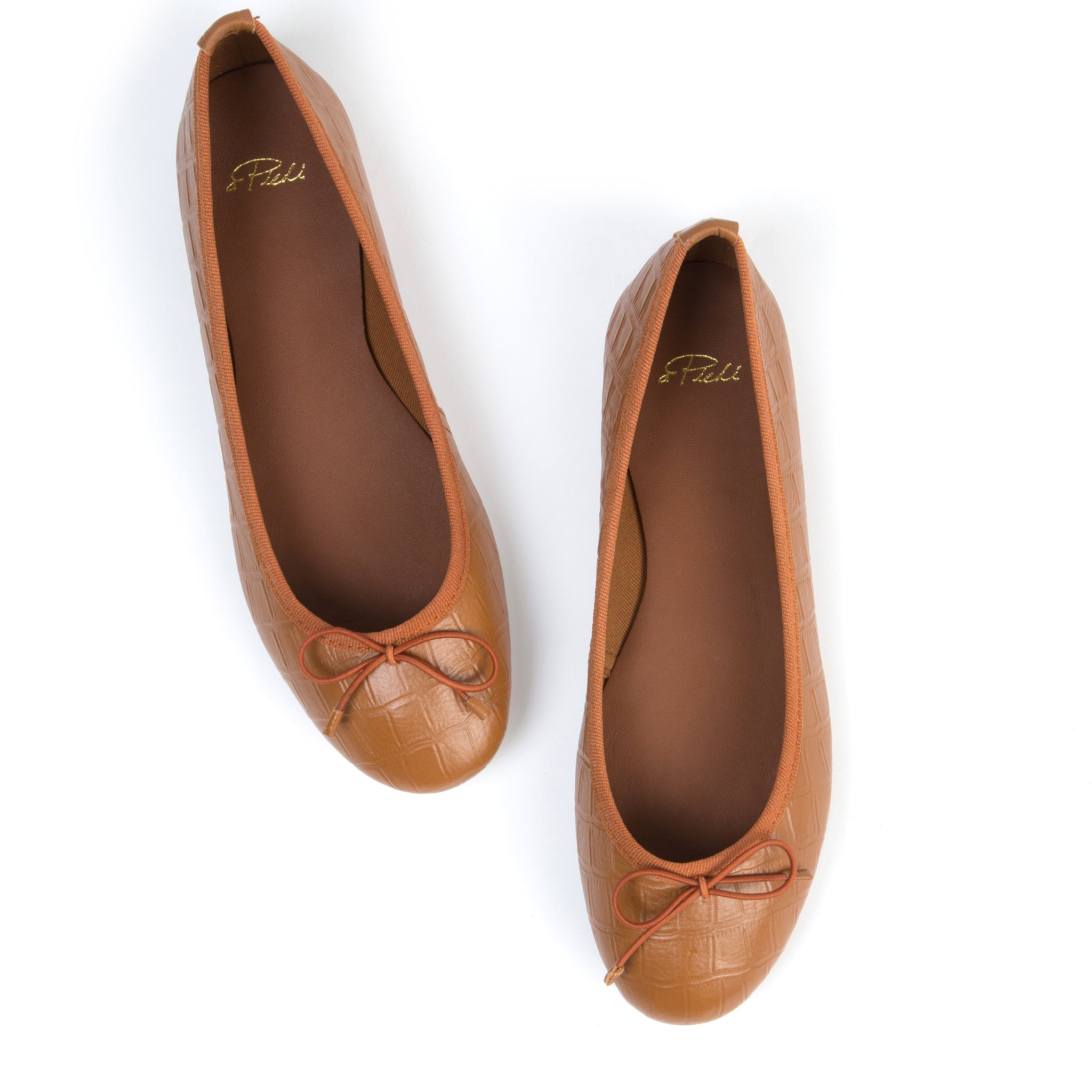 tan ballerina shoes