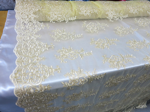 metallic lace fabric by the yard