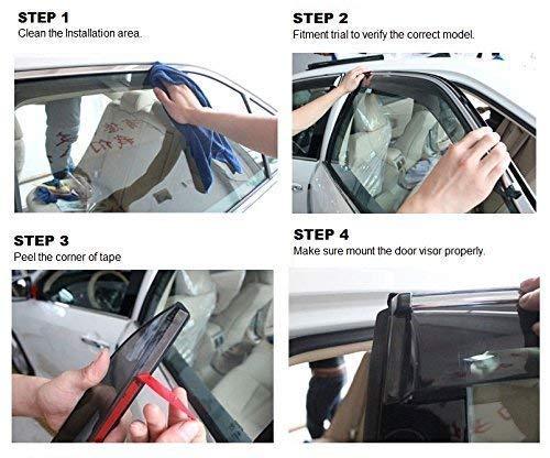 How to Install door visor in car