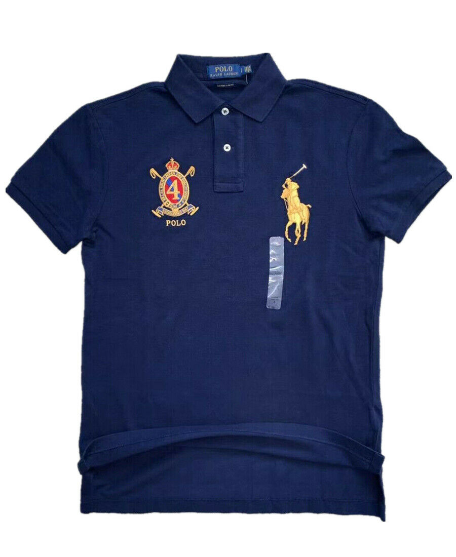 NWT Men Polo  Ralph Lauren BIG PONY Mesh Polo  Shirt  Fine 