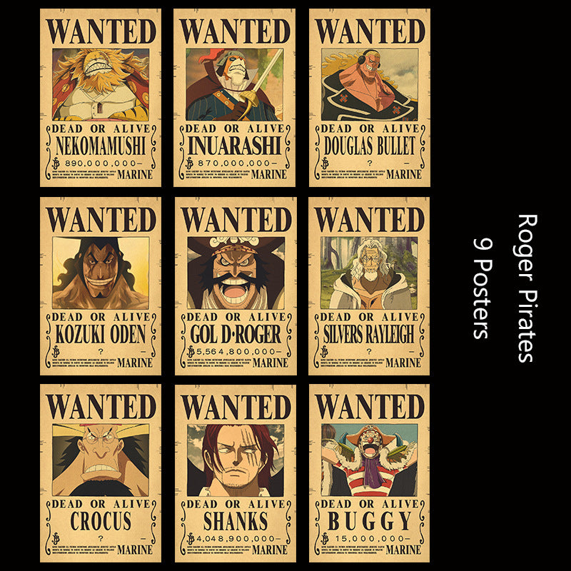 Home › One Piece › One Piece Wanted Poster Set