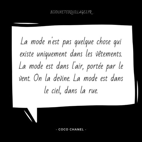 Les Citations Mode Les Plus Celebres Bijoux Et Coquillages