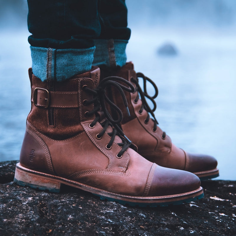 mens high top leather boots