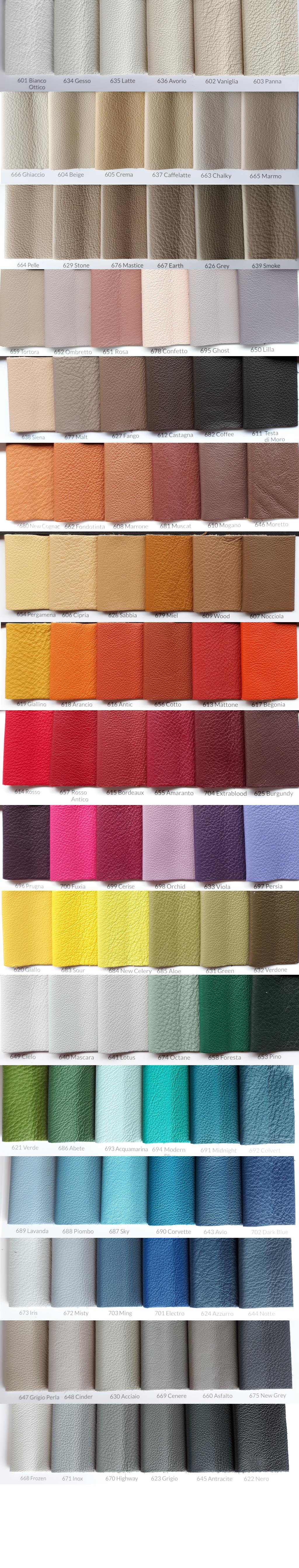 L Collection Leather Samples