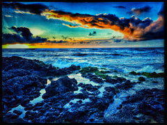 Caleb's ocean photo edited with Snapseed
