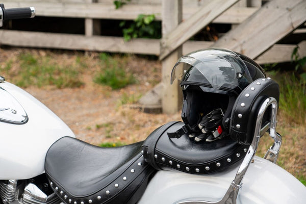 what to do with motorcycle helmet when parked