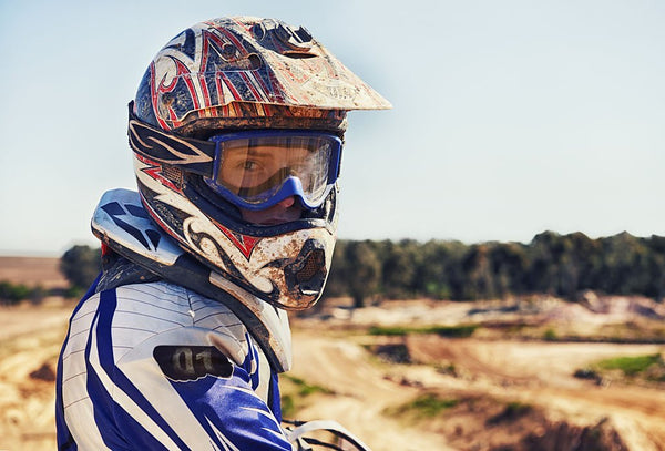 why do motocross helmets have the visors