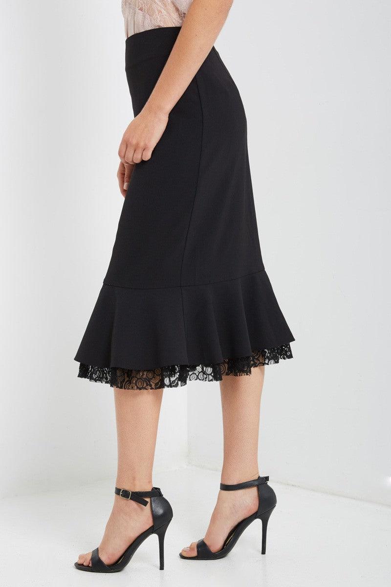 black modest skirt