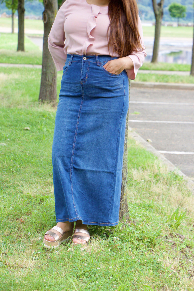 Pentecostal jean skirt