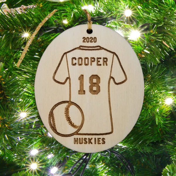 Download Baseball Shirt Personalized Ornament Svg Download File Laser Engraver Happy Wood Products
