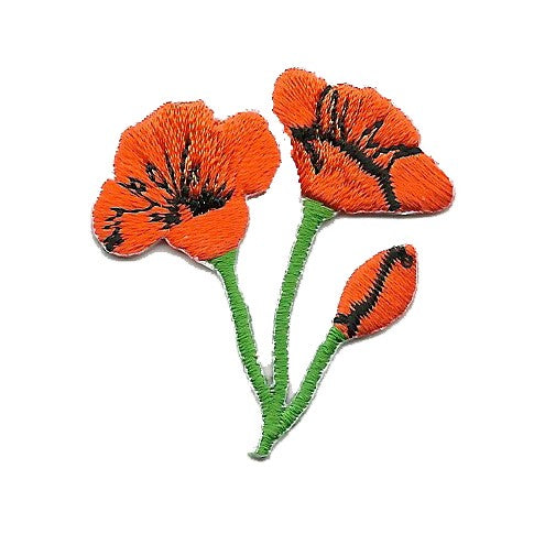 PRE-ORDER California Poppy Patch - State Flower Embroidered Patch – Lil  Boat Boutique