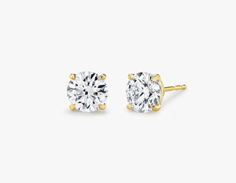 small gold diamond earrings