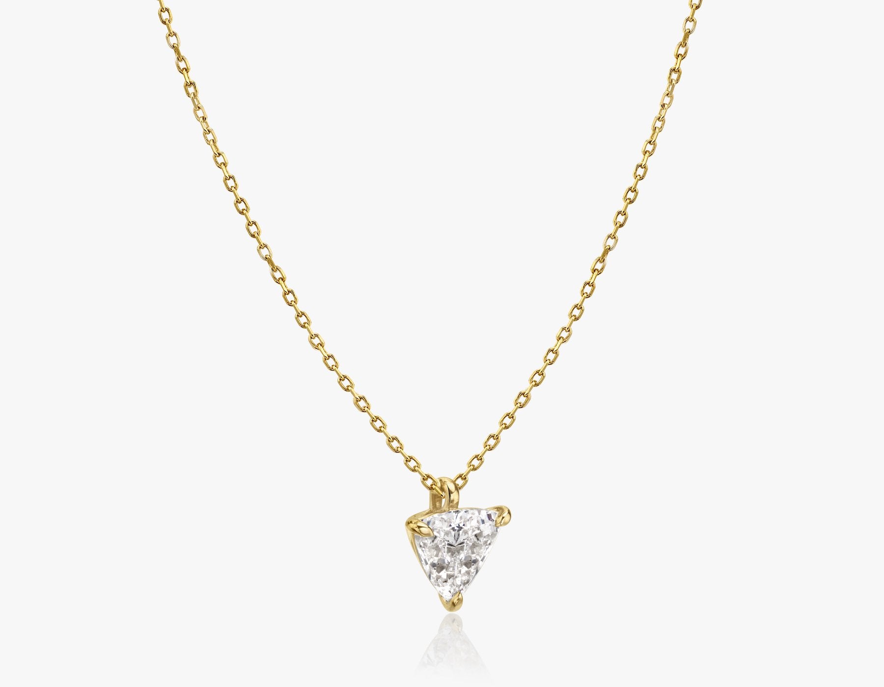 simple gold diamond necklace