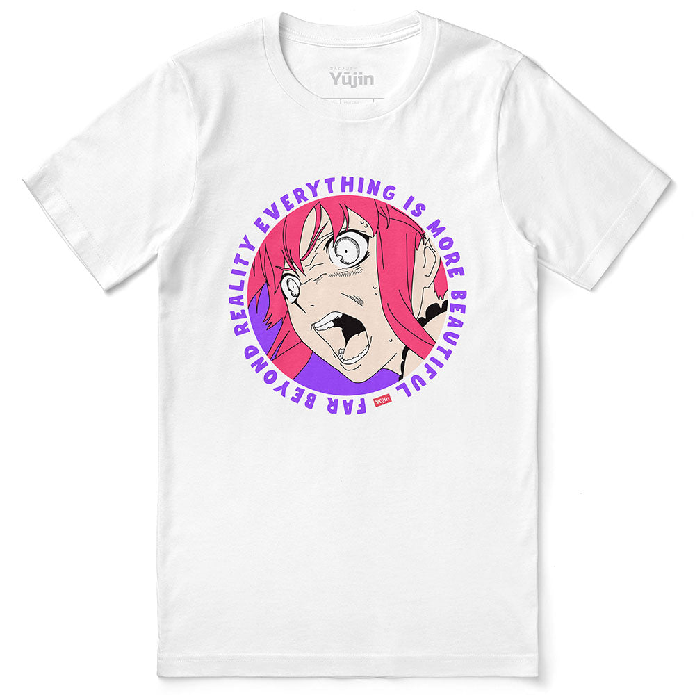 Shop Graphic Tees Realize Anime Tee YUJ0023 white