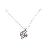 Delta Sigma Theta - Bling Necklace w/Heart