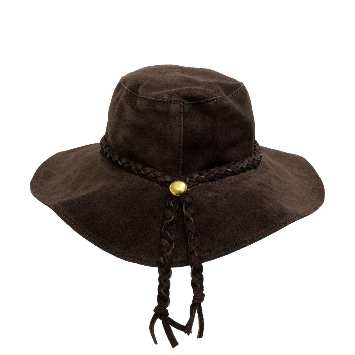 Brown Leather Floppy Hat | Hippie Shop