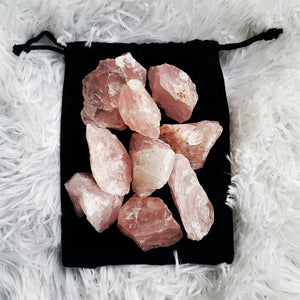 rose quartz raw stone