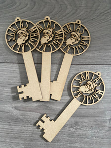 Wooden Santa’s magic key - Laser LLama Designs Ltd