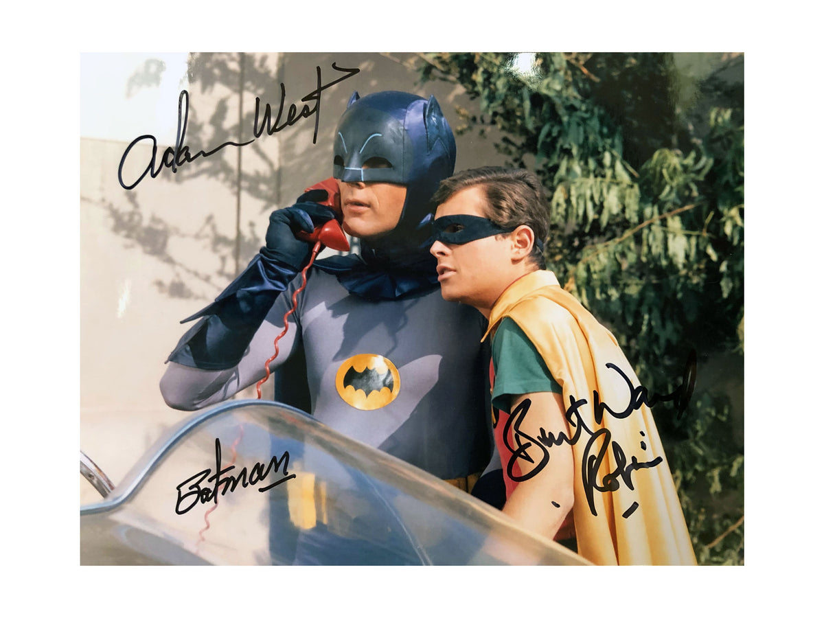Batman & Robin on Phone 2 | Double Autograph – Adam West Official Website