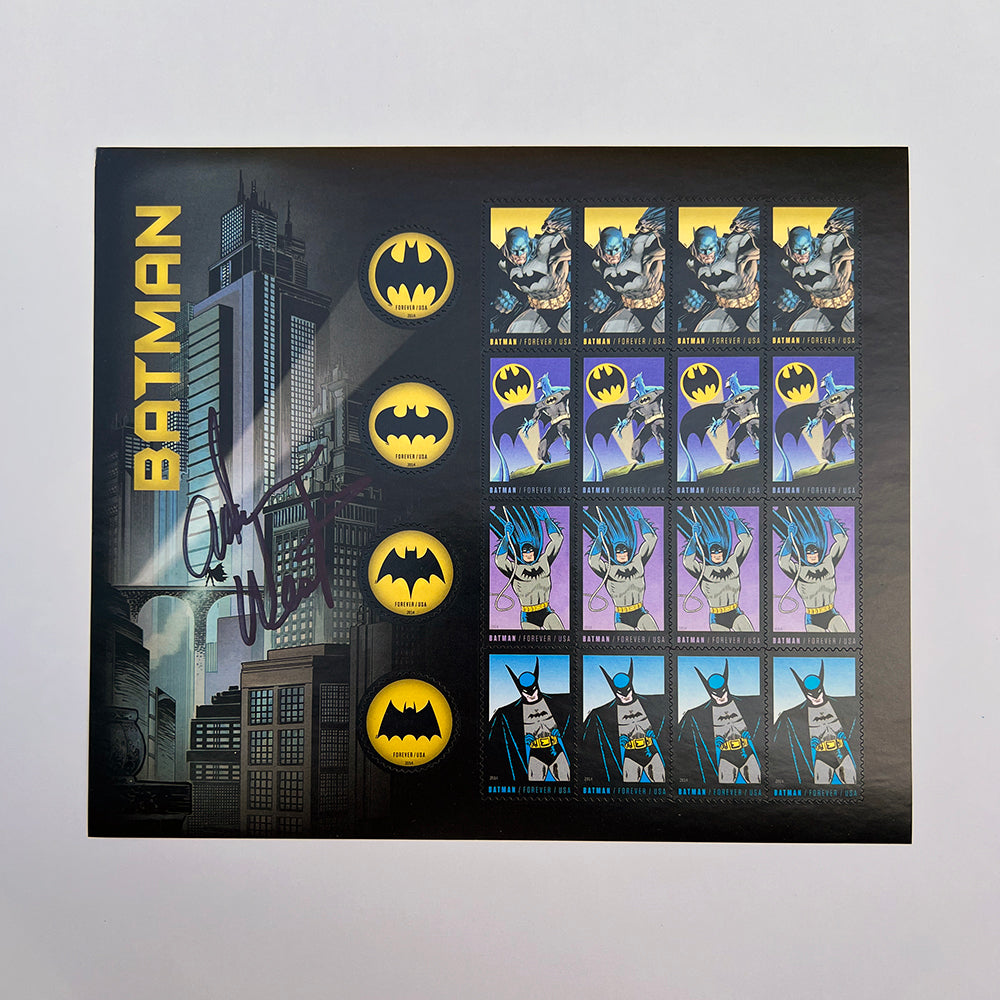 Batman 75th Anniversary Official Issue Stamps | Signed by Adam West – Adam  West Official Website
