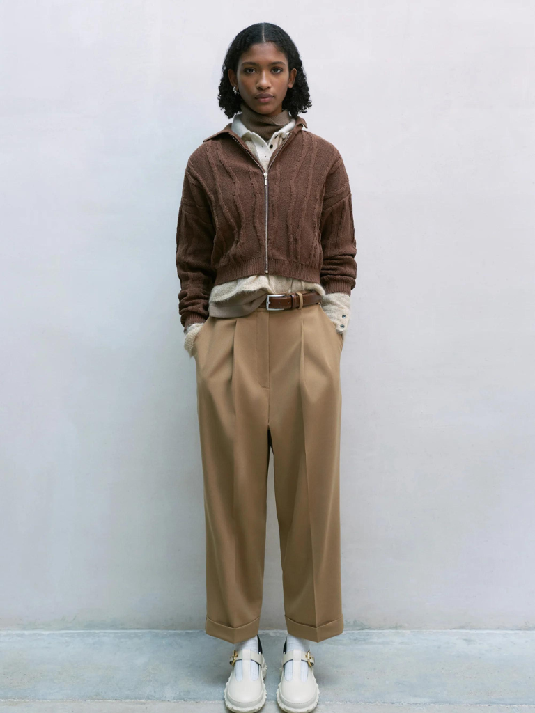 Soft Cotton Curved Pants - Toasted – Phosphene Studio Fredericksburg