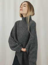 Load image into Gallery viewer, Funnel Neck Sweater - Charcoal