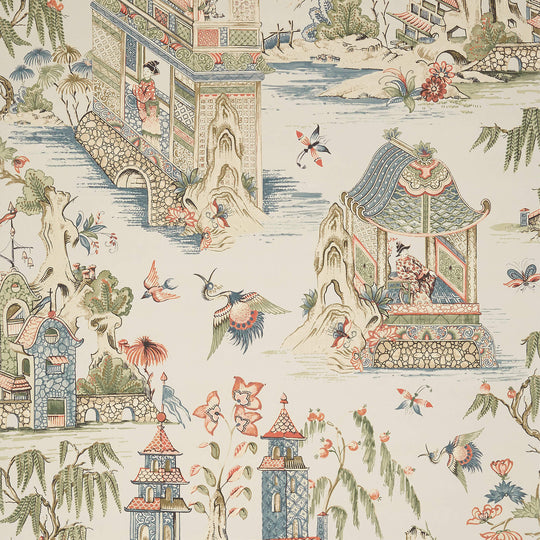Thibaut Grand Palace Wallpaper - Taupe Image 1