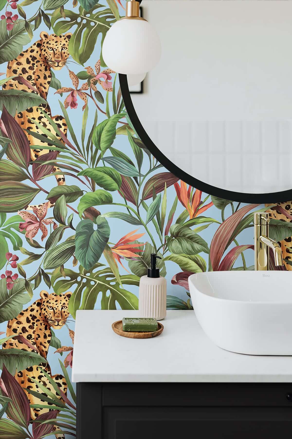 Tropical Wallpaper  Peel and Stick Traditional  Self Adhesive