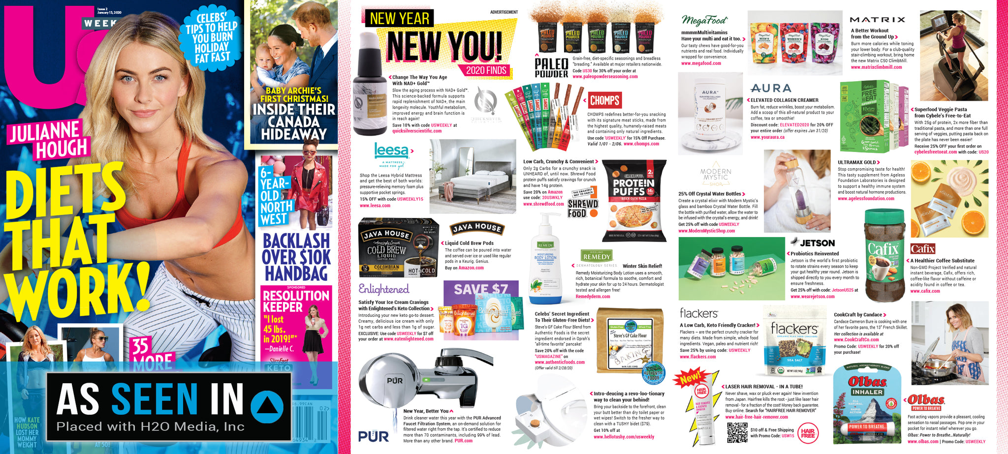 US Weekly Magazine Features AURA Nutrition Elevated Collagen Creamer