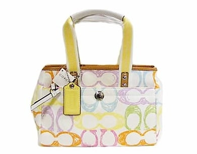 coach multicolor tote bag