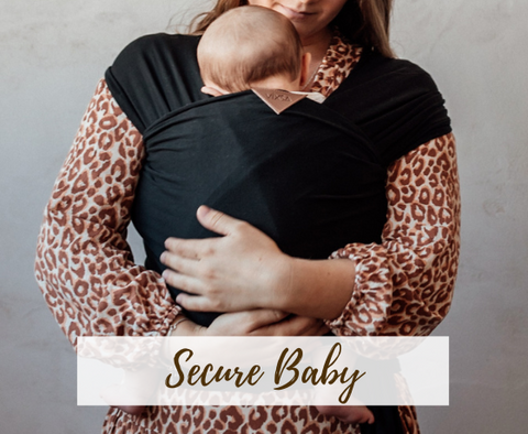 Secure baby in the wrap carrier