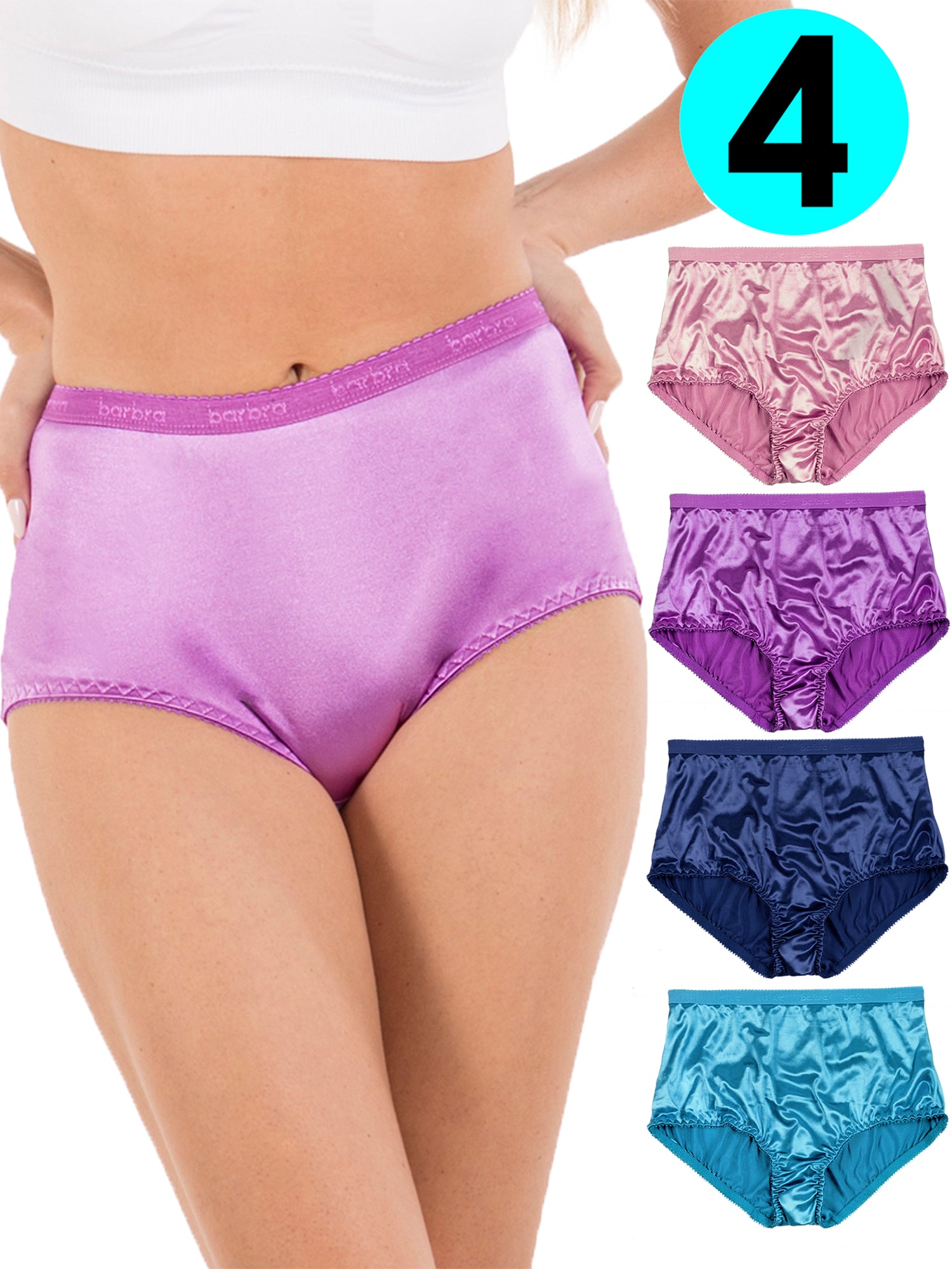 Underwear women Sexy Super Stretch Satin Women's panties Low-Waist Satin  Briefs~
