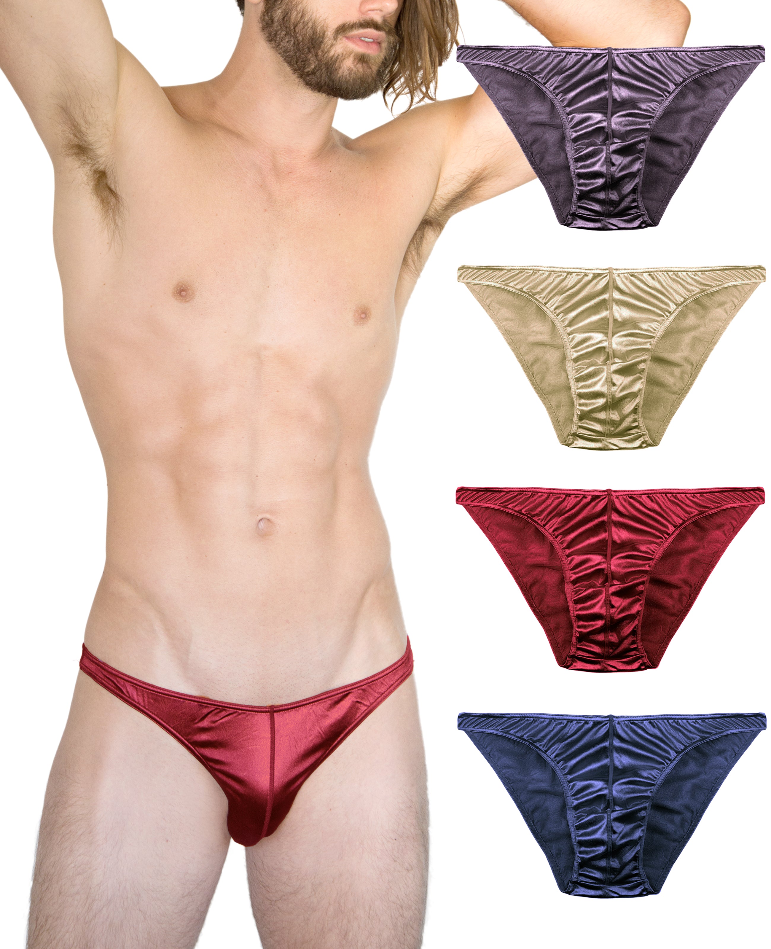 Men's Satin Bikini Panties – B2BODY - Formerly Barbra Lingerie