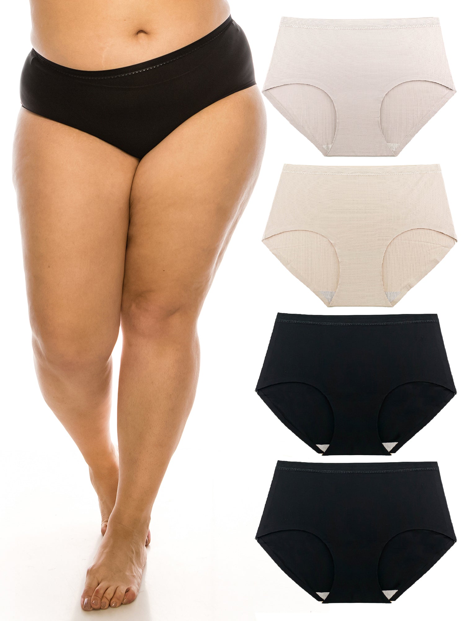 Women's High Waist Cool Feel Brief Underwear Panties Multi-Pack – B2BODY -  Formerly Barbra Lingerie