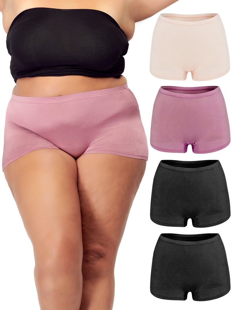 B2BODY Cotton Underwear Women - Boyshort Panties for Women Small