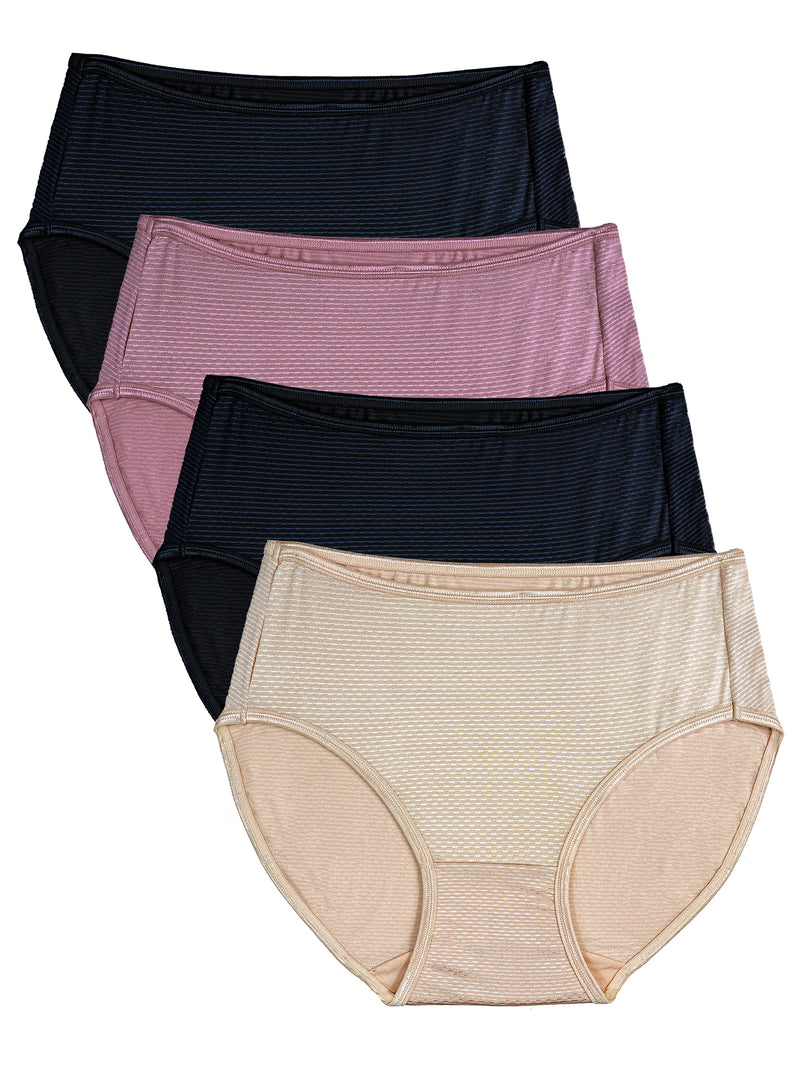 Essentials Women's Cotton Bikini Brief Underwear (Available in Plus  Size), Pack of 6, Plum Neutrals Shades, XX-Large : : Fashion