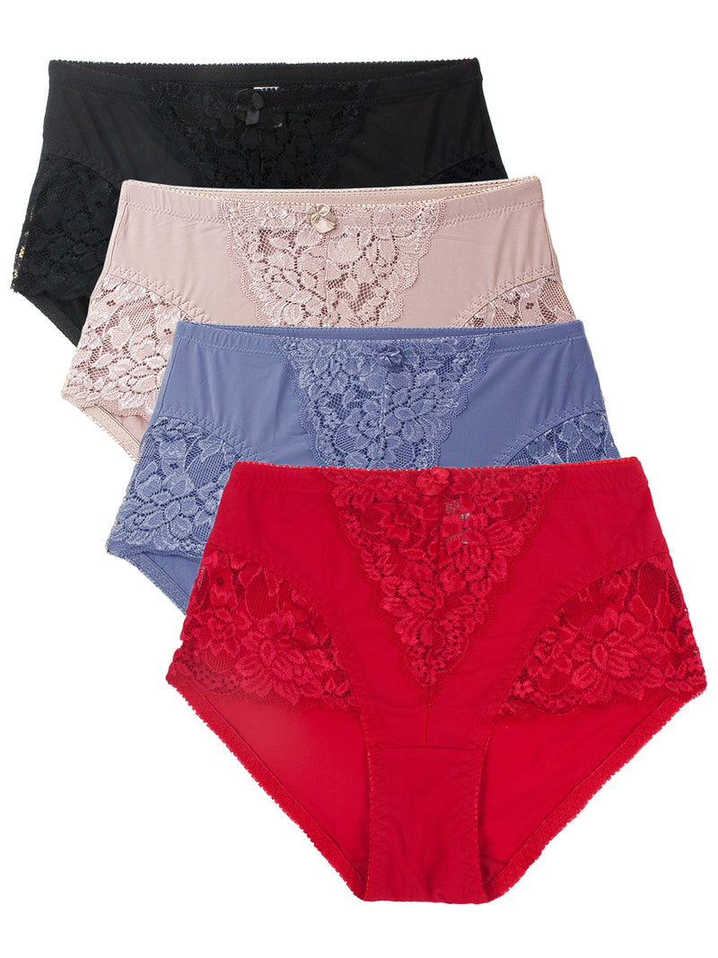 Women's 2-6 Pack High Waist Cool Brief Underwear Girdle Panties S