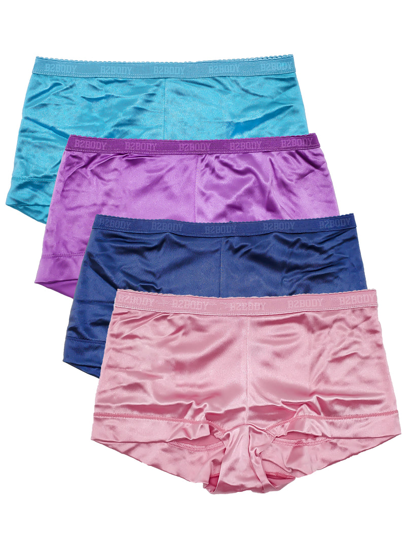 3/6 PRETTY SATIN Briefs Style PANTIES Womens Underwear #3125N Ella S M L XL