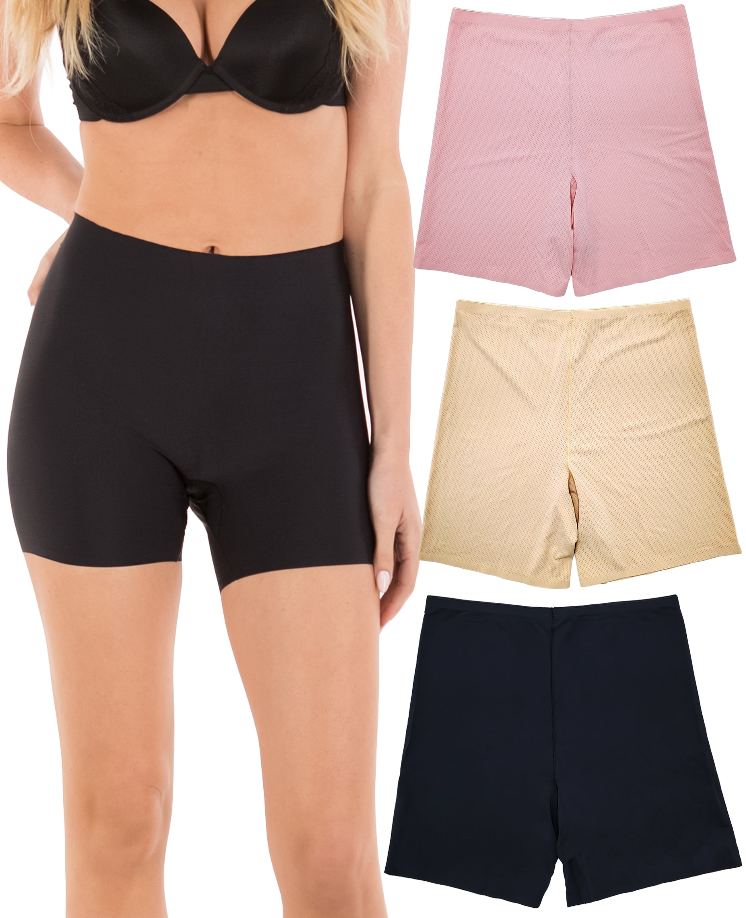 B2BODY Women's Underwear Microfiber Silicone Edge Hipster Panties XS-3X  Plus Size