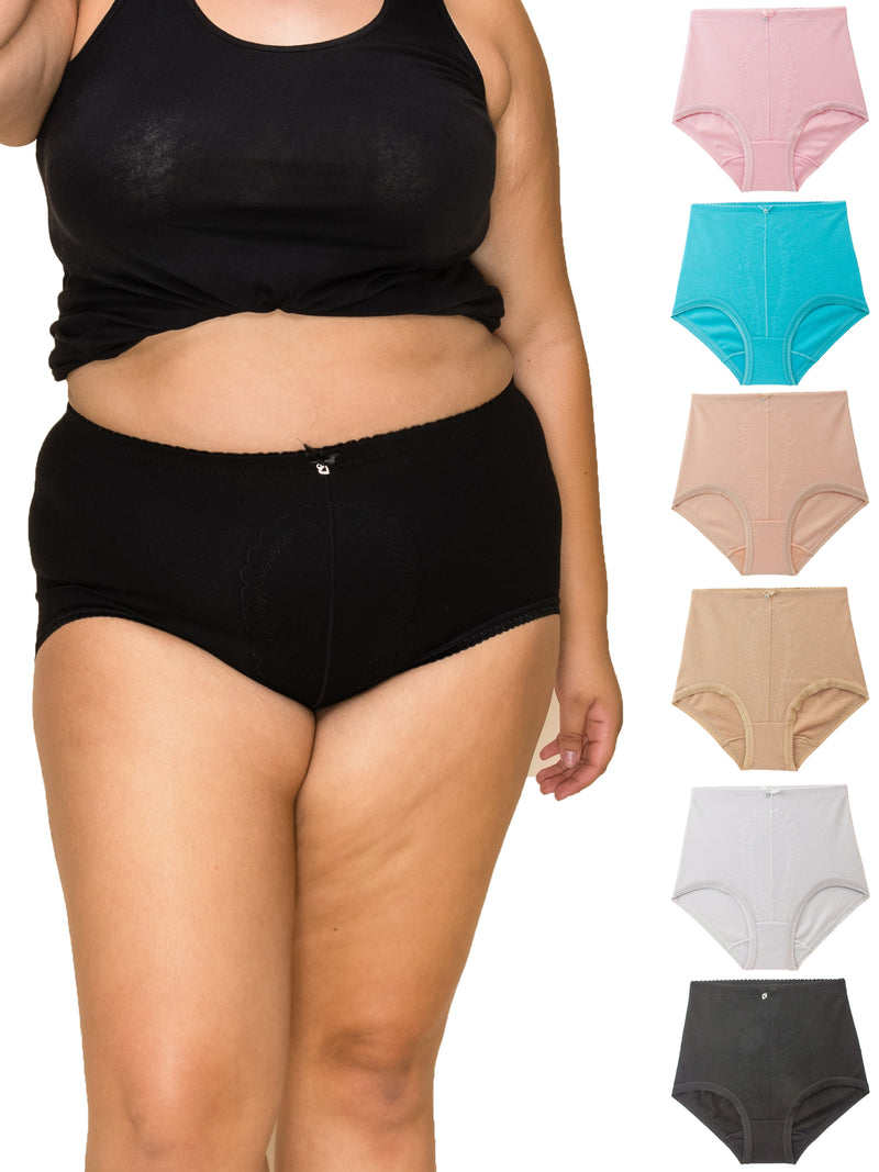 Barbra Lingerie Womens Briefs Underwear Tummy Control Panties XL NWT  T69076A