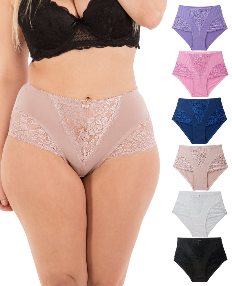  GMMDXD Lace Stitching Plus Size Women Panties Sexy Underwear High  Waist Briefs Knickers Lingerie Female Seamless Underpants (Color : Skin1,  Size : 1pc) : Clothing, Shoes & Jewelry