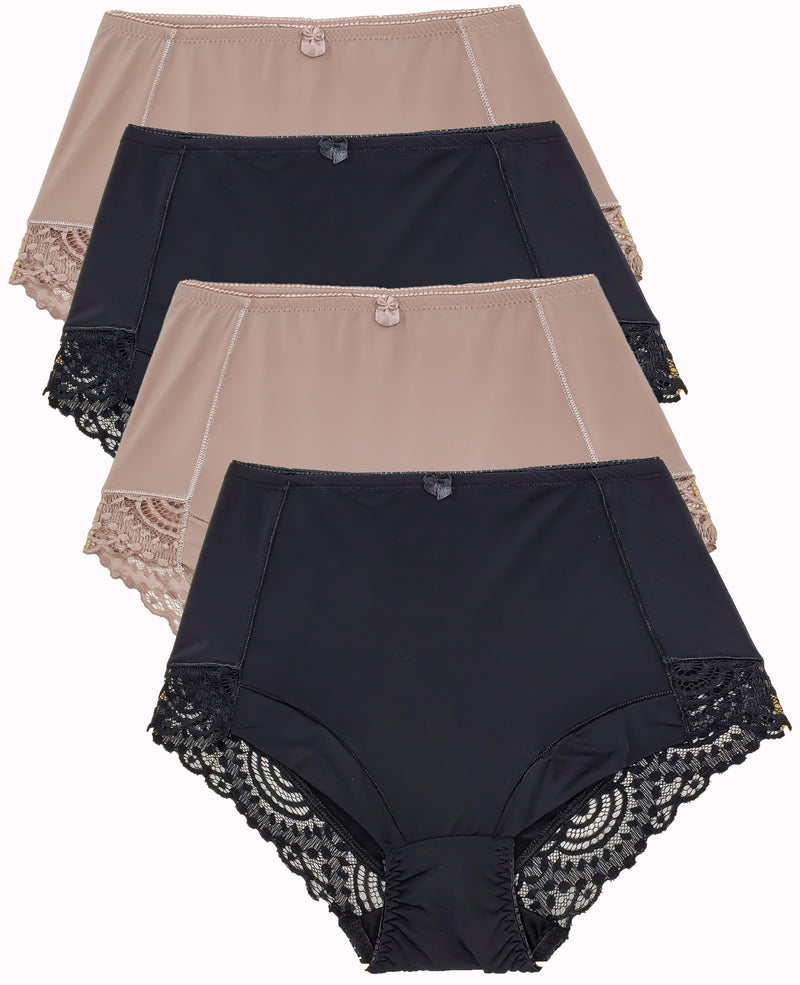 Plus Size] High-Rise Panties Soft Elastic Cotton Lace Briefs Women Underwear  Tidur Seluar Dalam Perempuan (BUBB Store)