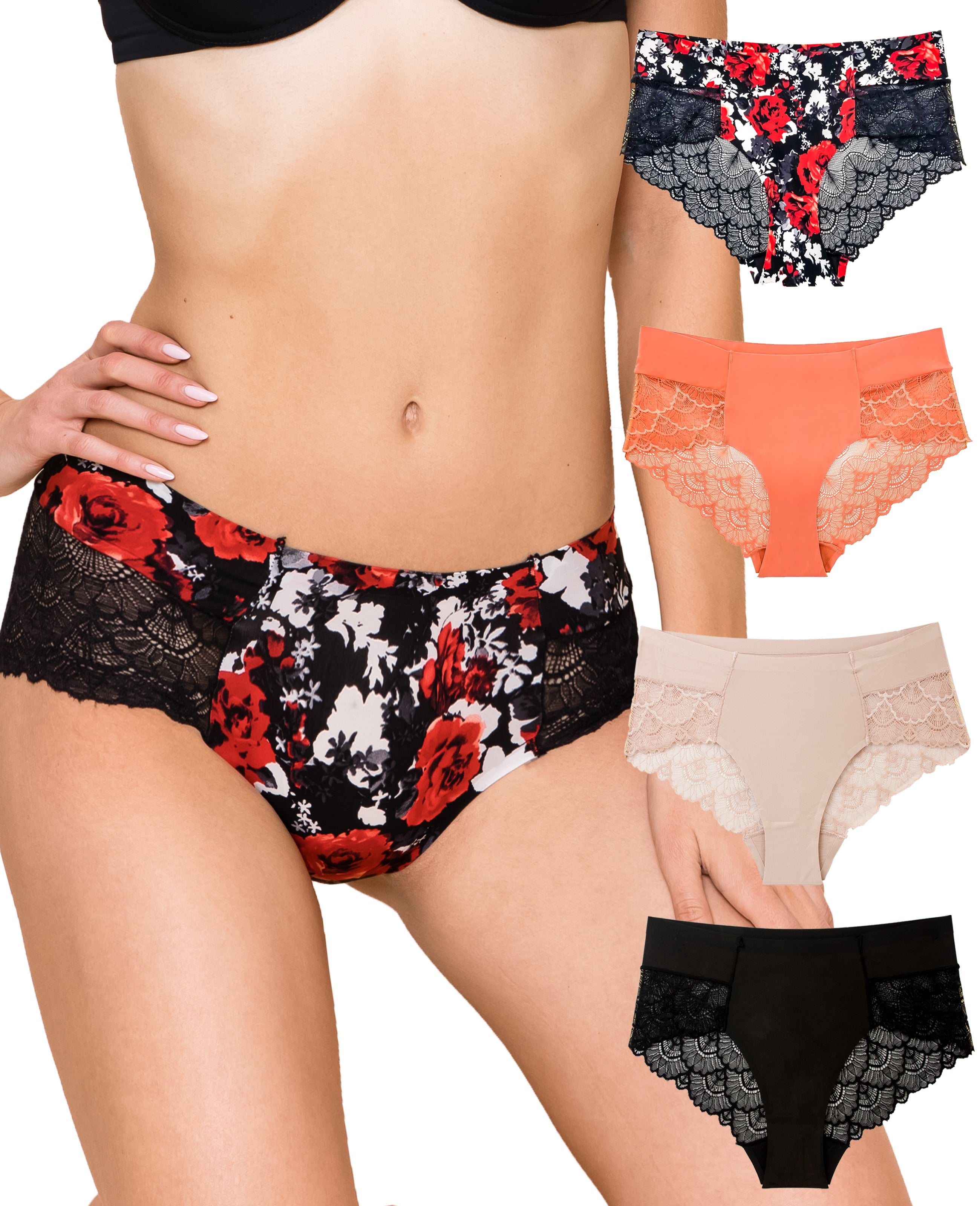 Modal Bae Super Soft Hipster Lacy Underwear – IntimateQueen