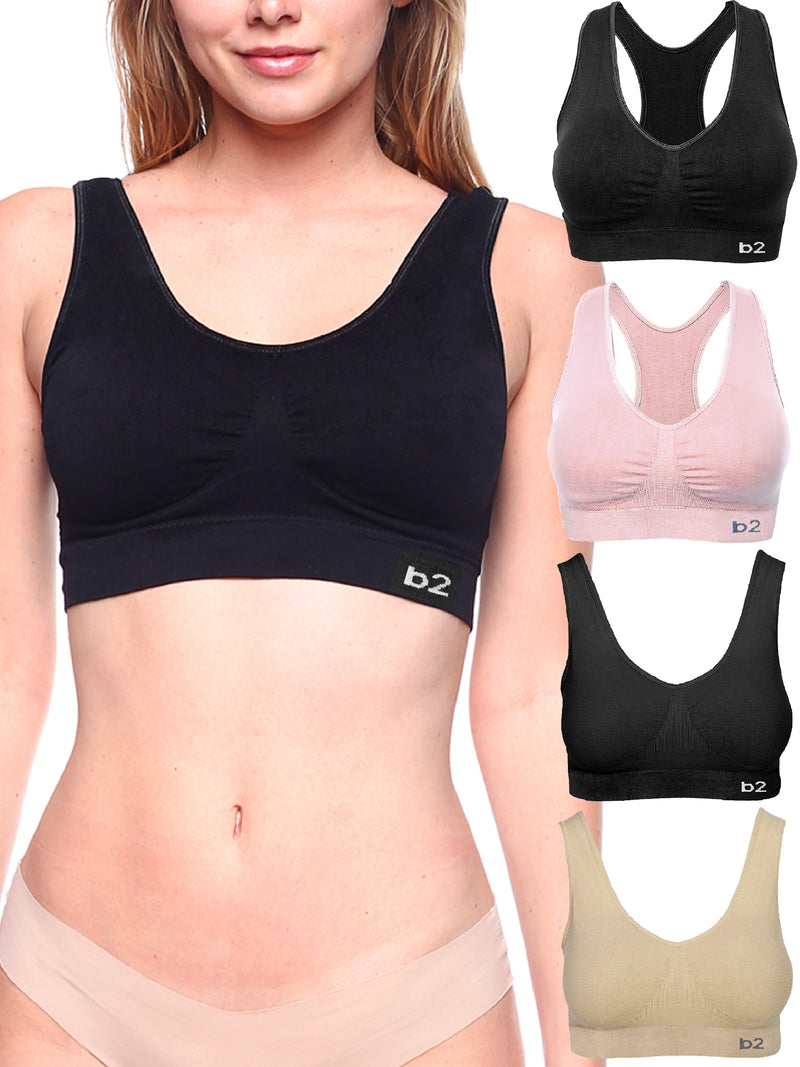 Samickarr Clearance items!Plus Size Sports Bras For Women Lace Bralette  Wireless Stretchy Racerback Gym Backless Crop Top Beaty Back Push Up  Bandeau Adjustable Sculpting Uplift Bra Everyday Bras 