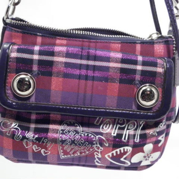 Coach Poppy Canvas Multicolor Plaid Crossbody Bag – MA & PAS TREASURES  CONSIGNMENT & AUCTIONS